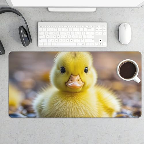 Cute Ducks Desk Pad Protector grande blanco de goma antideslizante miniatura 5