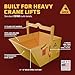 Apex Heavy Duty Self-Dumping Crane Hopper or Bucket, 1.5 Cubic Yard Capacity, 8000 lb Load Capacity, Durable Steel Construction, Commercial and Industrial Use, Made in The USA (1.5 Cubic Yard)