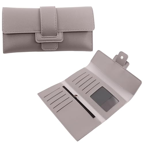Image of Kraptick Women's Wallet -Stylish and Compact Purse Clutch Wallet for Women, Stylish Card Coin Holder, Debit Card Holder, Money Organizer and Travel Wallet for Women with 13 Slots (Light Gray)