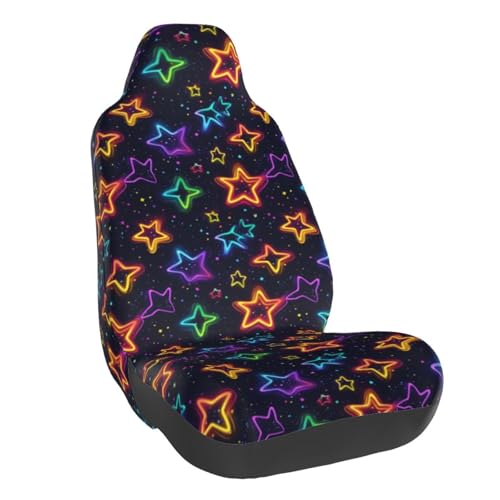 Housses de siège étoiles colorées universelles pour auto et SUV (Lot de 2)
