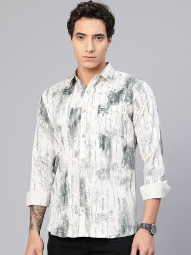 Image of Majestic Man Stylish Abstract Print Casual Shirt - Pure Cotton| Full Sleeve | Trendy & Comfortable