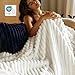 Bedsure GentleSoft White Throw Blanket for Couch - Cozy Fleece Throw Blanket for Women Girls, Valentines Day Gifts for Her Him, Birthday Gifts for Women, Room Home Boho Decor, Off White, 50x60 Inches