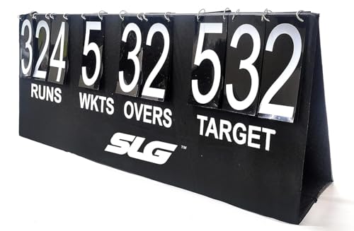 SLG Cricket Score Board Academy |Colour :Black|Material:PVC
