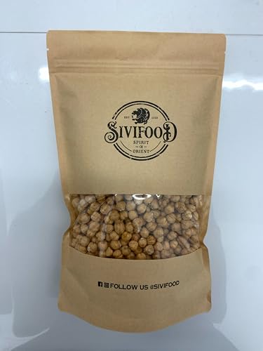 SIVIFOOD Kichererbsen geröstet und gesalzen 1kg - geröstete Kichererbsen mit Salz verfeinert gesalzener Snack roasted salted chickpeas 1000g