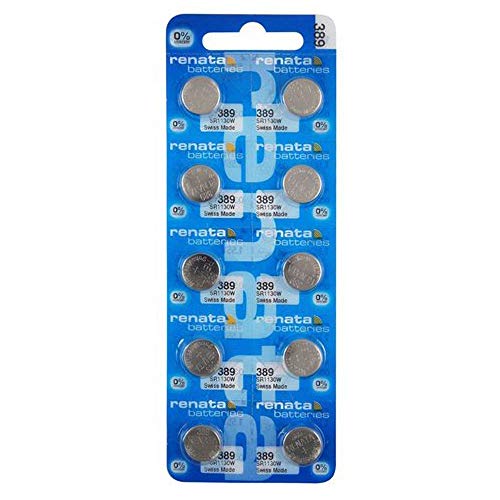 Batería de reloj Renata 389 pack de 10 miniatura 1
