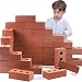 Playlearn Foam Brick Building Blocks for Kids - 25 Pack - Actual Brick Size, Builders Set for Construction and Stacking