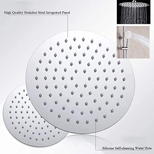 Robinet de douche mural à 3 fonctions avec ciel de pluie relaxant