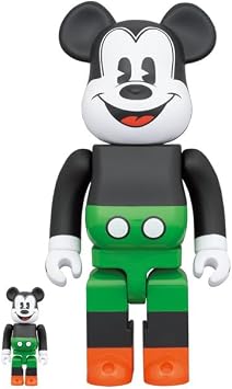 Medicom Mickey Mouse 1930s Poster 100% & 400% Be@rbrick Figure 2-Pack