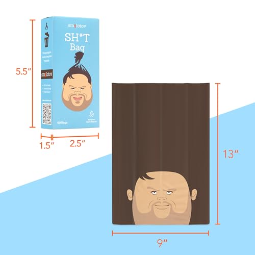 Image of Cat & Dog Poop Bags, Unscented, Reversible Design, #2 60 Rolls