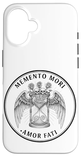 Memento Mori Amor Fati ���̂��鍻���v�X�P���g�� �X�}�z�P�[�X iPhone 16 �p