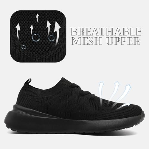 Women's Walking Sneakers Slip On Casual Gym Workout Sneakers Fashion Mesh Breathable Shoes Cheer Shoes3