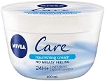 NIVEA Care Nourishing Cream, All-Purpose Moisturizing Cream, Face, Hand, Body Cream, Fast-Absorbing, Non-Greasy, Daily Body Moisturizer for All Skin Types, 400mL