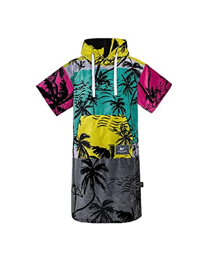 Poncho de surf de algodón puro absorbente y cortavientos para la playa