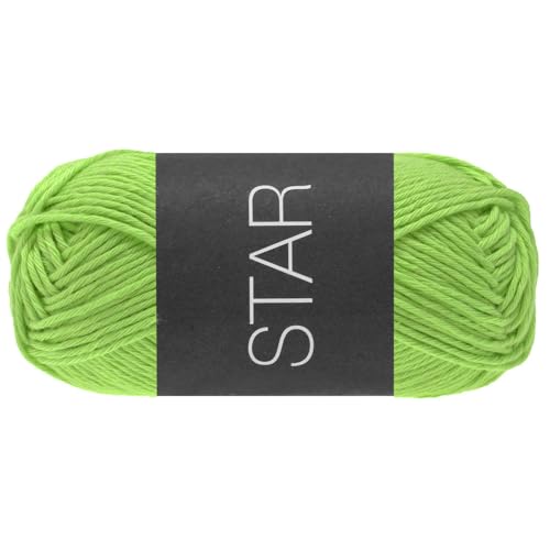 LANA GROSSA Star | Topflappen-Baumwolle | Handstrickgarn aus 100% Baumwolle | 50g Wolle zum Stricken & Häkeln | 90m Garn FB118