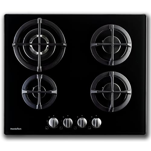 Piano Cottura Da Incasso A Gas 60 Cm 4 Fuochi Vetro Nero Griglie In Ghisa Candy Cvg6b 33802719 8016361996922