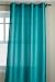 Stylemaster Tribeca 56 by 63-Inch Faux Silk Grommet Panel, Turquoise