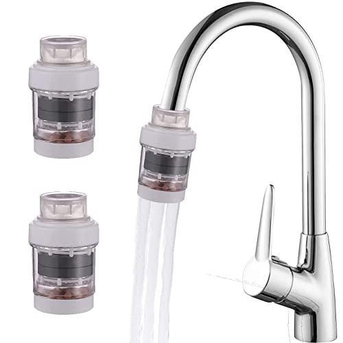2 Pack Faucet Water Filter, Faucet Mount Filters Purifier Kitchen...
