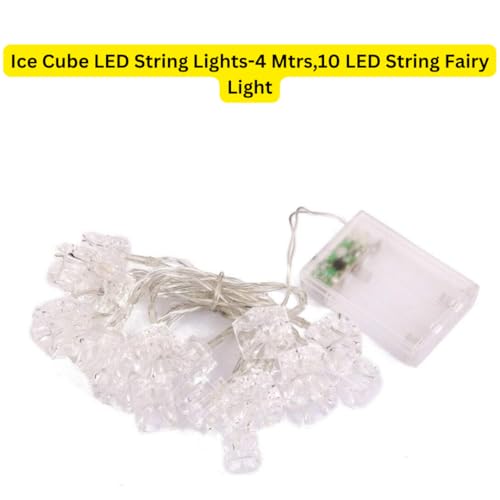 Image of WANNA PARTY Multicolour Cube Decorative Garland for Festival and Home Decoration Crystal Cube Pieces for Bedroom Table Wedding Anniversary Christmas New Year Party