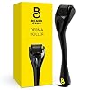 The Beard Club Derma Roller for Face, Body and Scalp – Microneedling for Men and Women with 540 Titanium Microneedles – Beard Roller & Micro Needling Scalp Hair – Black