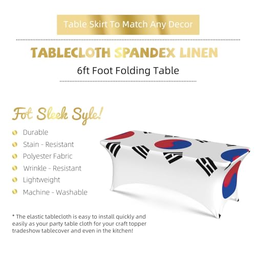 Housses de table élasthanne Corée pour mariages, fêtes et salons