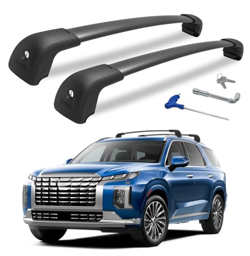 HmmtyRack 300lbs Roof Rack Cross Bars Compatible with Hyundai Palisade 2019-2025 SE SEL XRT Limited Calligraphy Lockable Cargo Crossbars Carrier Luggage Kayak Bike Snowboard