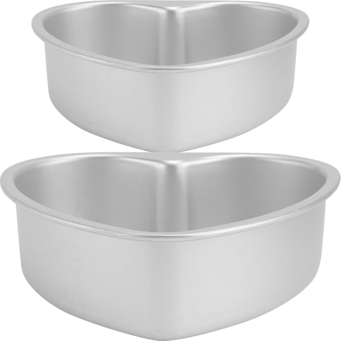 ARTIBETTER Cake Pan with Removable Bottom 2pcs Heart Shaped Aluminum Alloy
