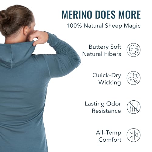 Men's Merino Pro-Knit Hoodie By Woolly | RWS Certified | Warm, Soft, Seattle Designed2