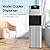 VECYS Bottom Loading 3 5 Gallon Water Dispenser with a Water Pitcher, Hot Cold Room Temper Water Cooler with Child Safety Lock Function
