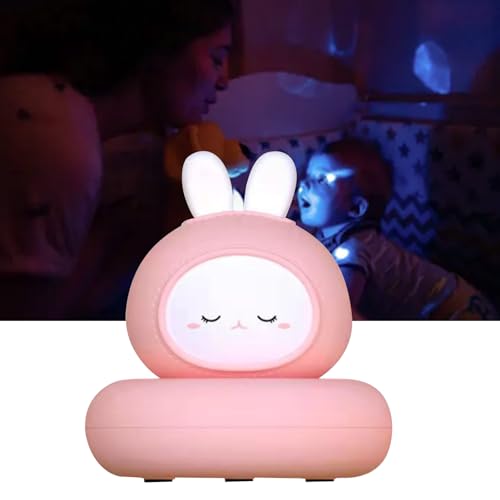 Lámpara de noche bebé con diseño de conejo recargable miniatura 4