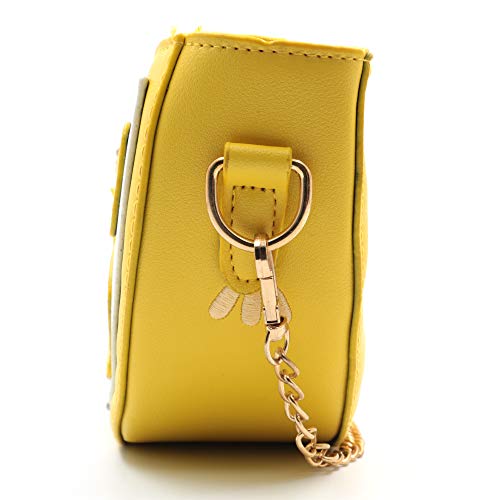 QiMing Orange CrossBody Purse Bag,PU Phone Shoulder Wallet for Women Girl3