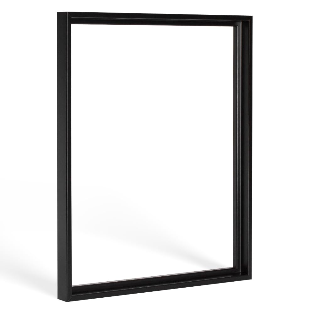Bildershop-24 Schattenfugen - Rahmen LEMGO 100 x 100 cm Schwarz (matt) 73 Verschiedene Größen