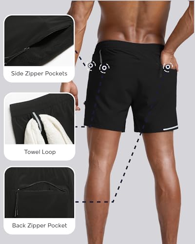 Image of maamgic Men's Athletic Running Shorts with Liner Ultra Lightweight Workout Shorts 5 inch / 7 inch