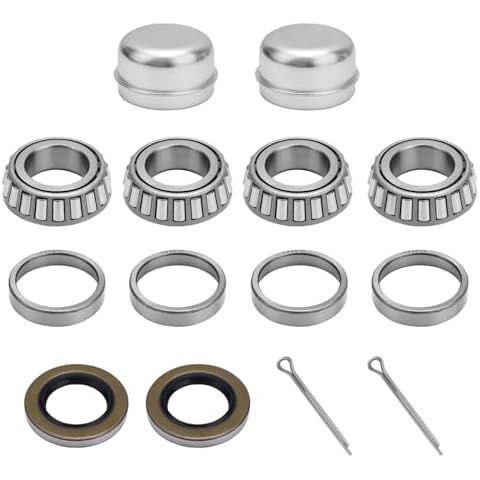 Trailer Axle Wheel Hub Bearings Kit Cover