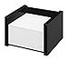 Produktbild Wedo 637001 Zettelbox Black Office, aus Acrylglas, inklusive 500 Blatt Notizpapier, Gummifüße 10, 9 x 10 x 7, 5 cm, im Geschenkkarton, Schwarz