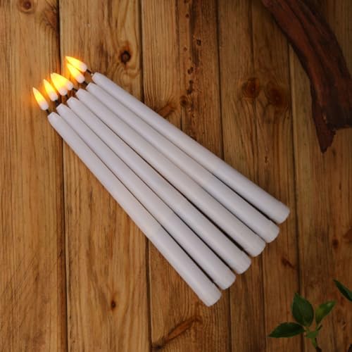 Velas LED para evitar manchas de cera en centros de mesa de restaurantes Healeved 4
