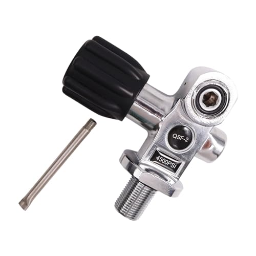 TUXING 4500Psi/300Bar Scuba Diving DIN/YOKE Tank Valve for Scuba and Snorkel Diving M18*1.5