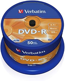 Verbatim 2330529 43549 4.7GB 16x DVD-R Matt Silver - 100 Pack Spindle