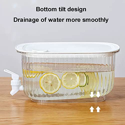 Rosenstein & Söhne contenitore per bevande: Set di 2 contenitori per bevande per frigorifero con rubinetto, privo di BPA, 3 l (distributore di bevande