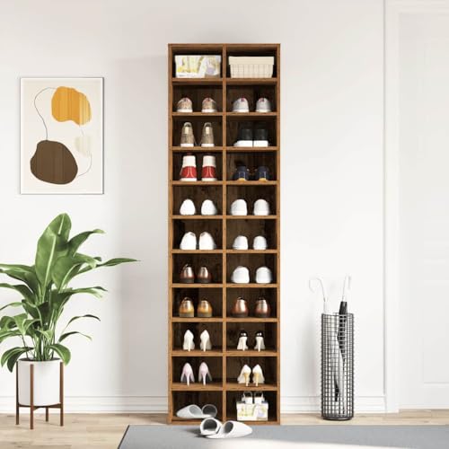 Étagère à chaussures haute 22 compartiments meuble gain de place
