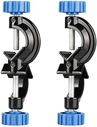 StonyLab 2-Pack Adjustable Bosshead Clamp Holder, Lab Heavy Duty Boss Head Clamp Holder Aluminum Alloy Body, up to 21mm Rods for Laboratory Use