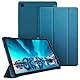 Fintie Hülle für Samsung Galaxy Tab A9 Plus 11 Zoll 2023, Ultradünn Schutzhülle mit Translucent Rückseite Cover mit Auto Schlaf/Wach Funktion für Samsung Tablet A9+ SM-X210/X216/X218, Pfauenblau