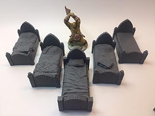 Miniatura 3 de CAMAS - RPG - Calabozos y Dragones - DND - Pathfinder - Señor del Anillo - Figura miniatura (grissin pintar) (Mediano (Cama Humanoide))