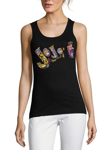 Camiseta sin mangas de algodón Atspauda Anime 64 negra para mujer
