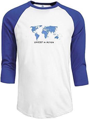 United States Fund For UNICEF Mission Tee Shirts Fashion 3/4 Sleeve T Shirt MEN