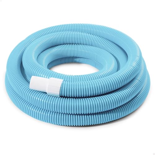 Intex 29083 - Manguera para aspirar Deluxe de 750 cm x 38 mm, Azul con Conexiones En Blanco.