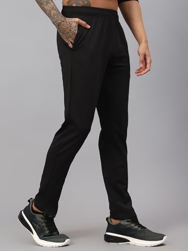 Image of Vector X 4 Way Lycra Mens Track Pant|Boys Polyester Jogger| Gym Workout Slim fit Pants| for Yoga, Running, Sports & Multipurpose Lower for man with 1 Zipper Pocket
