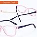 ZENOTTIC Kids Blue Light Blocking Glasses Anti Glare Lens Lightweight Frame Computer Eyeglasses for Boys and Girls(Pink)