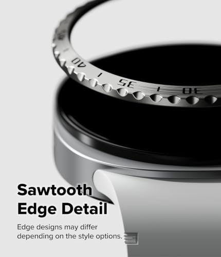 Bisel Ringke Samsung Watch 8 40mm de acero inoxidable ligero y antirrayaduras 5