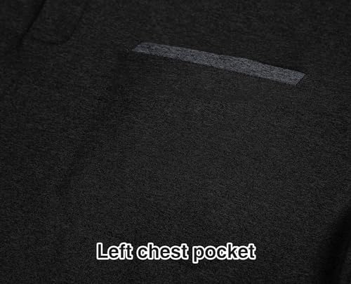 SWISSWELL Polo Shirts for Men with Pocket Short Sleeve Lightweight Performance Golf Shirt Mesh Summer Casual Shirt4