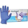 Dealmed Nitrile Exam Gloves 90 Count X-Large Pack of 1 Disposable, Non-Irritating, Latex Free, Multi-Purpose for First Aid Kit, Medical Facilities & More
